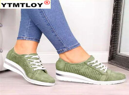 Foto van Schoenen women flats shoes female autumn hollow breathable mesh casual for ladies slip on loafers be