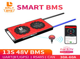 Foto van Elektronica 18650 smart bms 13s 48v 30a 40a 60a bluetooth 485 to usb device can ntc uart software to