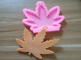 Foto van Huis inrichting 1pcs hot sale shiny maple leaf leaves silicone molds for diy truck key ring epoxy re