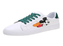 Foto van Schoenen 3 colors new in 2020 spring and autumn woman s little white shoes mouse print casual fashio