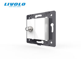 Foto van Woning en bouw livolo manufacture satellite wall socket accessory savt plugs with metal plate