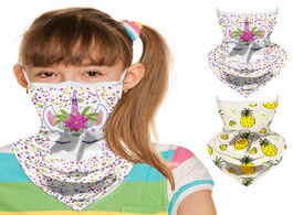Foto van Baby peuter benodigdheden kids face scarf faceshield outdoor bandana neck gaiter multifunctional hea