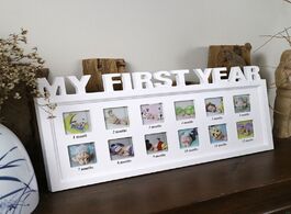 Foto van Baby peuter benodigdheden creative diy 0 12 month my first year pictures display plastic photo frame
