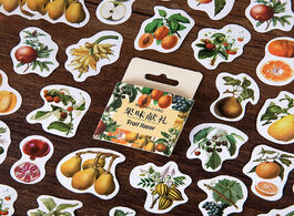 Foto van Kantoor school benodigdheden 46pcs cute fruits stickers kawaii plant avocado orange decor stationery