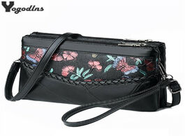 Foto van Tassen soft pu leather messenger bags for women pouch bag mother lady flower prints retro designer s