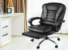 Foto van Huishoudelijke apparaten high back leather executive office chair desk task computer w footrest