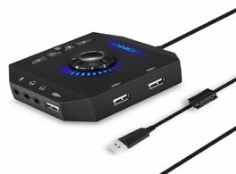 Elektronica usb hubs audio adapter external stereo sound card 3.5mm headphone microphone pc