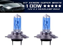 Foto van Auto motor accessoires 2x h7 100w 8500k xenon lamp hide super white effect headlight lamps light bul