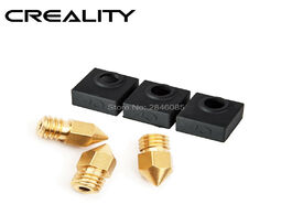 Foto van Computer creality 3d printer parts nozzle 3pcs lot sizes 0.4mm extruder print head heater block sili