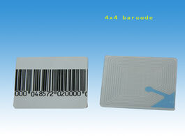 Foto van Beveiliging en bescherming houze 1000pcs lot eas soft label 4x4cm with barcode rf anti theft sticker