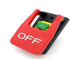 Foto van Elektrisch installatiemateriaal off on red cover emergency stop push button switch 16a power undervo