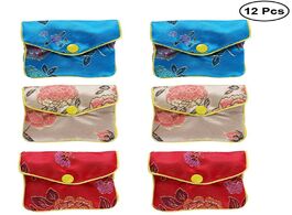 Foto van Huis inrichting 12pcs chinese traditional brocade pouch coin purse embroidery jewelry bag