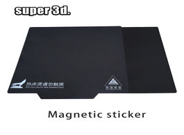 Foto van Computer 3d printer parts magnetic print bed tape 200 235 310mm heatbed sticker hot build surface fl