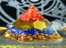 Foto van Sieraden gathering fortune orgonite pyramid reiki feng shui decoration crystal rune orgone accumulat