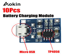 Foto van Elektronica 10pcs tp4056 5v 1a micro usb 18650 lithium battery charging board charger module protect