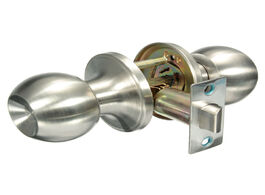 Foto van Woning en bouw 25mm 45mm stainless steel bathroom round ball door knob set handle passage lock no ke