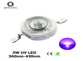 Foto van Lampen verlichting 10pcs 100pcs 3w uv high power led light beads ultra violet purple chip 360nm 365n