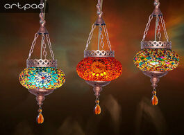 Foto van Lampen verlichting artpad bohemia mediterranean lighting turkish restaurant pendant lights 110 220v 