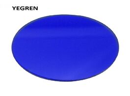 Foto van Gereedschap microscope blue color filter diameter 32 mm 35 42 45 transparent glass for biological ac