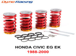 Foto van Auto motor accessoires aluminum coilover springs kit for honda civic 88 00 red available suspension 