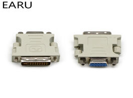 Foto van Elektrisch installatiemateriaal dvi i 24 5 pin to vga male female video converter adapter for pc lap