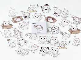 Foto van Kantoor school benodigdheden 45pcs cute stationery stickers kawaii cat paper adhesive for kids diy s