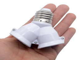 Foto van Lampen verlichting 1pcs white color fireproof material converter socket conversion light bulb base e