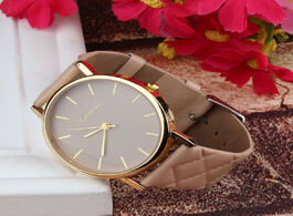 Foto van Horloge women s watches faux leather quartz analog watchband female reloj mujer clock zegarek damski