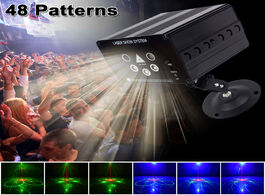 Foto van Lampen verlichting ysh disco light 5 beam 48 pattern led laser projector christmas party dj voice ac