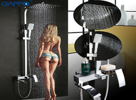 Foto van Woning en bouw gappo bathtub faucet wall mounted bathroom shower set bath mixer taps waterfall stain