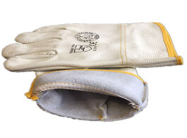Foto van Gereedschap 1 pair working gloves cowhide leather insulation welder welding safety protective garden