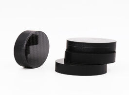 Foto van Elektronica 8pcs black carbon fiber speaker isolation 40x10mm spike base pad shoe feet hifi amp cone