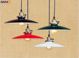 Foto van Lampen verlichting iwhd american retro vintage pendant light fixtures dinning room home lighting han