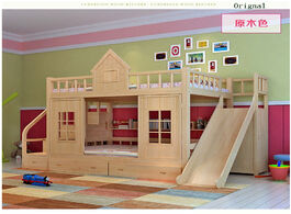 Foto van Meubels 2020 modern solid wood children s bed bunk with ladder cabinet slider
