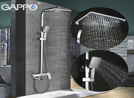 Foto van Woning en bouw gappo bathroom shower faucet set bronze bathtub mixer tap waterfall wall head chrome 