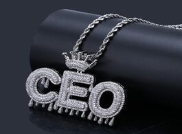 Foto van Sieraden custom name bubble letters chain pendants necklaces men s charms iced out cz hip hop jewelr
