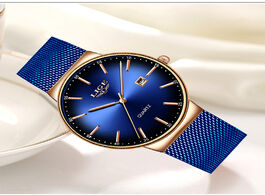 Foto van Horloge 2020 lige new mens watches top brand luxury blue camouflage watch sports casual stainless st