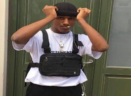 Foto van Tassen new men tactical waist bag vest chest pack hip hop function rig nylon military