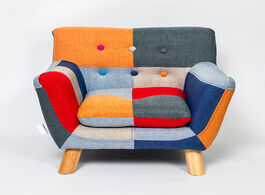 Foto van Meubels modern children kids sofa couch armrest chair upholstered living room furniture single armch