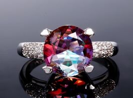 Foto van Sieraden new fashion colorful gemstone rings hot sale sterling silver 925 jewelry ring for women top