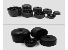 Foto van Meubels 20pcs lot black plastic abs round sofa couch furniture legs feet protector with screws