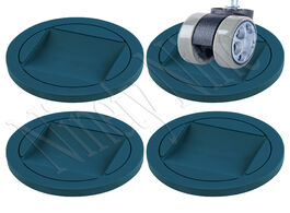 Foto van Woning en bouw 4pcs rubber furniture cups premium caster coasters bed stoppers floor protectors for 