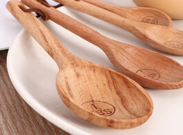 Foto van Huis inrichting 4pcs wood measuring spoon set kitchen sugar spice salt baking spoons coffee tea scoo