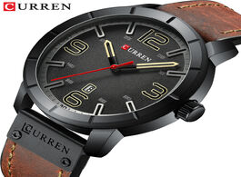 Foto van Horloge relogio masculino curren luxury brand analog military business wristwatch with date men s qu