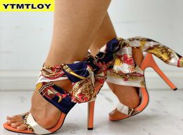 Foto van Schoenen 2020 ribbon summer luxury high heels new women pumps comfort shoes sandals sexy party femal