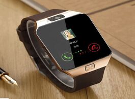 Foto van Horloge dz09 smart watch clock with sim card slot push message bluetooth connectivity android phone 