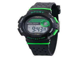 Foto van Horloge itaitek children s watches multi function luminous waterproof electronic sports watch fitnes