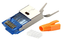 Foto van Elektronica 5set connector rj45 cat7 quality crystal head lan cable adapter10gb ethernet network 8p8