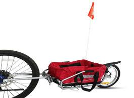Foto van Baby peuter benodigdheden 2 in 1 bicycle trailer without bag 16inch single air wheel mountain bike c