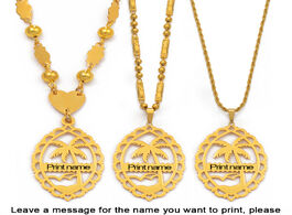 Foto van Sieraden anniyo personalized name pendant bead chains women men hawaiian marshallese jewelry microne